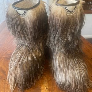 Luxurious Faux Fur Winter Boots - Brown